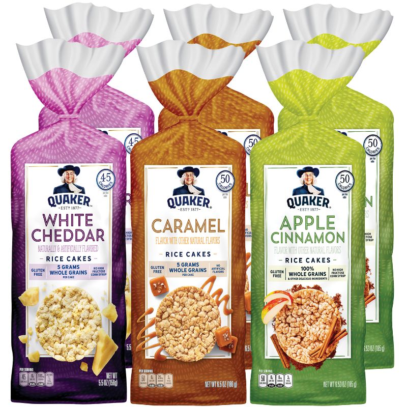 Photo 1 of **(EXP: 07/27/2027)
Quaker Gluten Free Rice Cakes Variety Pack 6 Bags