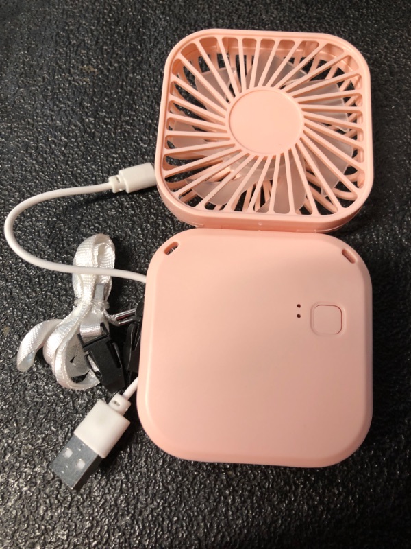 Photo 2 of  1pc Portable Summer Mini Fan Hand Held Fan Top Hat Costume Hook Plates for Bed Frame Usb Desk Fan Desk Fans Small Electric Fan Desk Mini Fan Charging Fan Pink Desktop