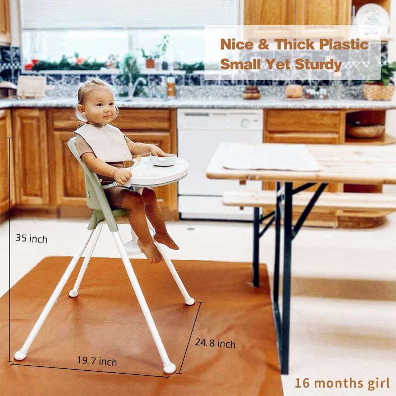 Photo 3 of (READ FULL POST) Funny Supply 3-in-1 Cute Folding High Chair, Perfect Modern Space Saving Highchair with Detachable Double Tray, 3-Point Harness, Green
