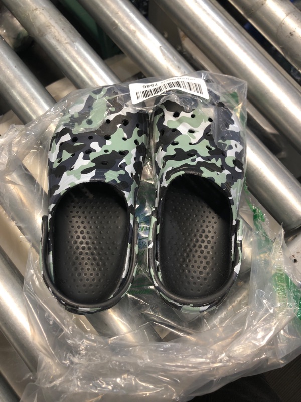 Photo 2 of ***USED DIRTY FROM USE***Boys Girls Camo Garden Clogs: Comfortable Slip-On Beach Sandals Sizes 1-1.5