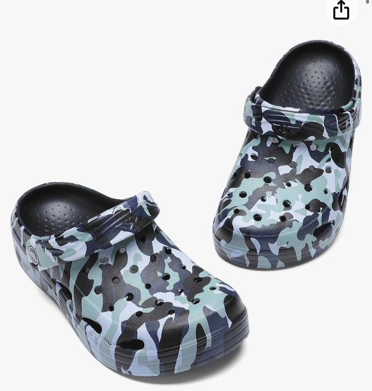 Photo 1 of ***USED DIRTY FROM USE***Boys Girls Camo Garden Clogs: Comfortable Slip-On Beach Sandals Sizes 1-1.5