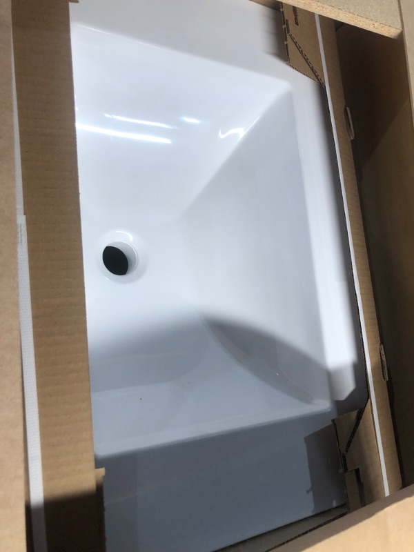 Photo 2 of ***(PARTS ONLY/NON FUNCTIONAL/ NO RETURNS OR REFUNDS) ***
 Style Selections Kirkman 24-in White Single Sink Bathroom Vanity with White Cultured Marble Top
