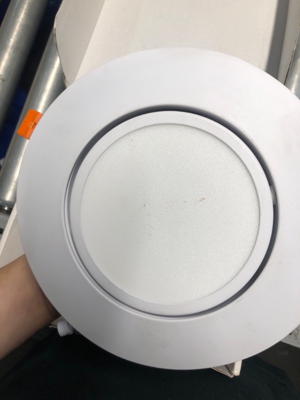 Photo 3 of **USED NOT ABLE TO TEST**[1-Pack] 6-Inch Gimbal Air-Tight LED 2700K-6000K 5CCT Color Selectable, Adjustable, Rotate & Swivel Ultra-Thin Heavy Duty Recessed Ceiling Downlight, Dimmable, IC Rated (VGB65W-1P) 2700K/3000K/4000K/5000K/6000K Selectable 6-Inch (