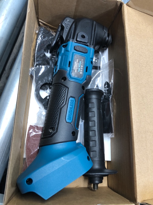 Photo 3 of **USED**Cordless Oscillating Tool for Makita 18V Battery, 6 Variable Speed Brushless-Motor Tool, Oscillating multi tool kit for Cutting Wood Drywall Nails Remove Grout & Sanding(Battery Not Included)