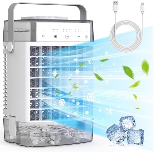 Photo 1 of (READ FULL POST) Portable Desk Fan,11 Inch Misting fan, 2 Mist mode, 3 Speed Mini