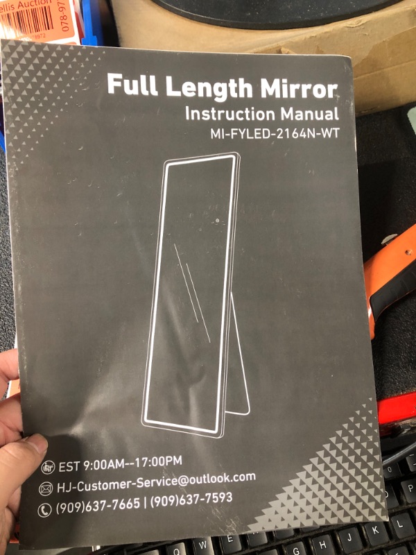 Photo 2 of ***STOCK PHOTO REFERENCE ONLY***
LED Full Length Mirror, 60" x 16" Lighted Floor Standing LED Mirror Full Length, Wall Mounted Hanging Mirror with Stand FreeStanding Floor Mirror for Bedroom
