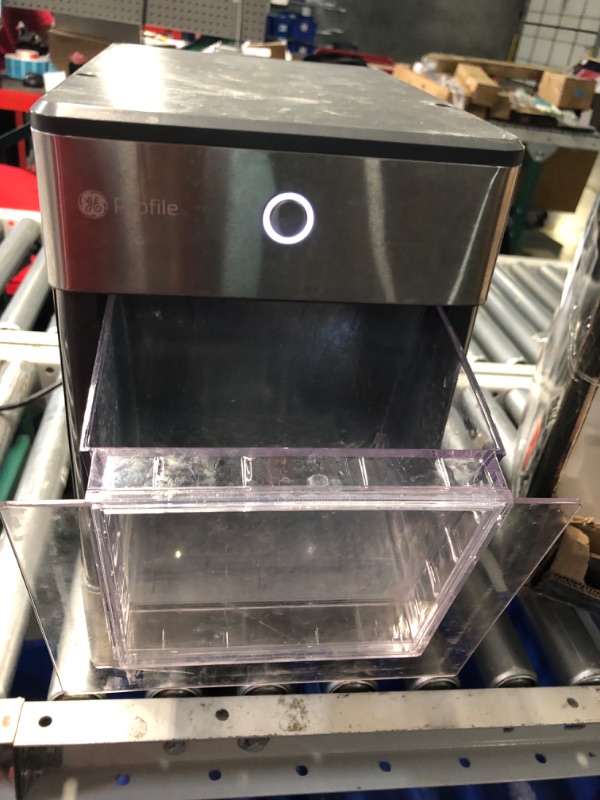 Photo 8 of ***USED - MISSING PARTS - UNTESTED - SEE COMMENTS***
GE OPAL01GENKT Profile Opal | Countertop Nugget Ice Maker with Side Tank | Portable Ice Machine Makes up to 24 lbs. of Ice Per Day | Stainless Steel Finish