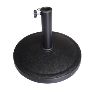 Photo 1 of **MISSING POLE** Style Selections Umbrella base Black Patio Umbrella Base
