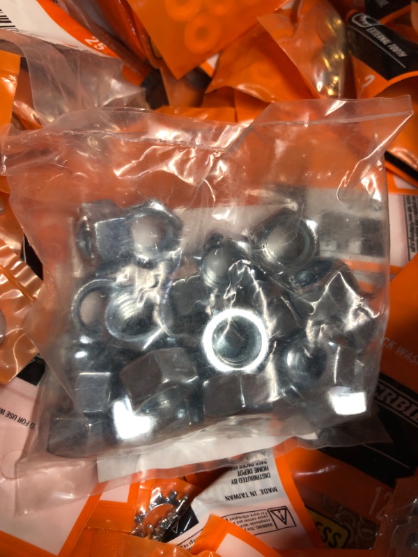 Photo 3 of **BOX OF MIS HARDWARE/COSMETIC (NUTS/WASHERS) SIZES VARY**
#10-24 Zinc Plated Tee Nuts