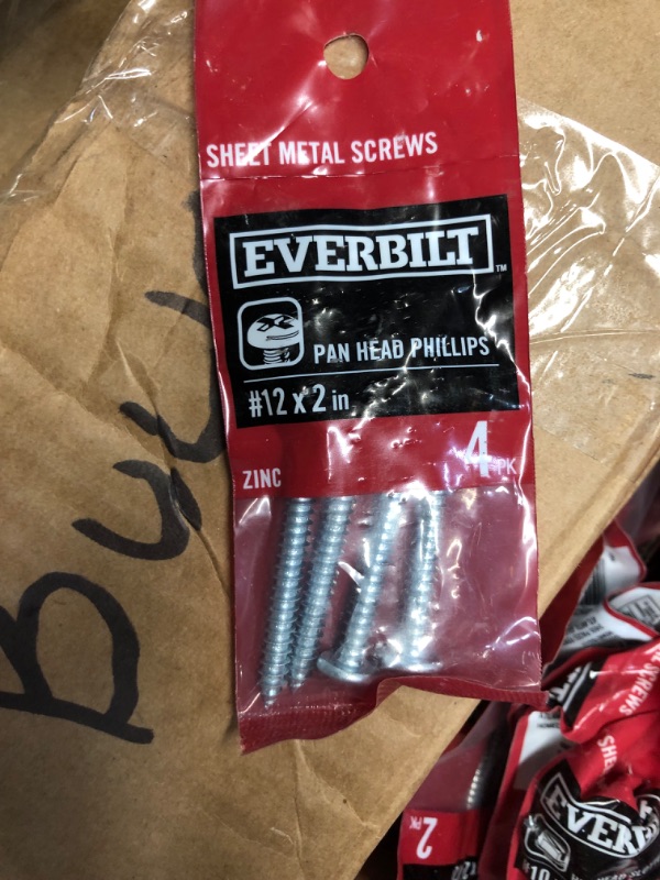 Photo 3 of **BOX OF MISC HARDWARE/COSMETIC (SCREWS) SIZES VARY**
#10-24 x 1/2 in. Phillips-Slotted Round-Head Machine Screws