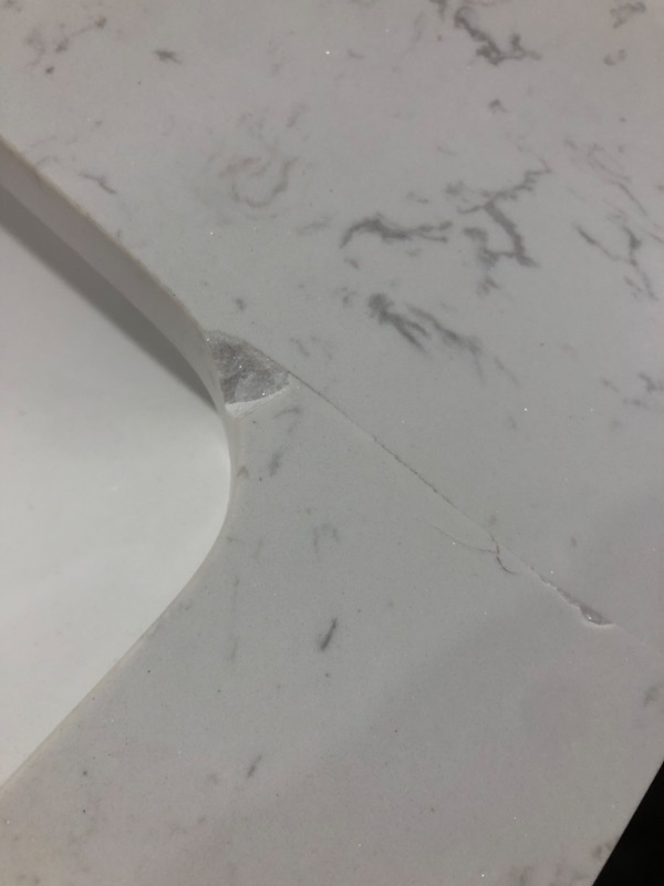 Photo 1 of ***USED - DAMAGED - MISSING PARTS - SEE COMMENTS***
allen + roth Everdene 36-in Gray Undermount Single Sink Bathroom Vanity with Carrera White Engineered Stone Top, 36" x 20" x 34.5"
