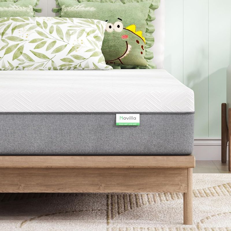 Photo 1 of (READ FULL POST) Novilla FULL Mattress, Gel Memory Foam Queen Size Mattress for Cool Night & Pressure Relief, Medium Plush Bed Mattresses, Bliss (READ THE CLERK NOTES) 
