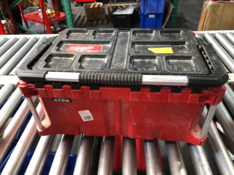 Photo 12 of ***HEAVILY USED AND DIRTY - MAJOR DAMAGE - SEE PICTURES - NO PACKAGING***
Milwaukee PACKOUT 22 in. Large Portable Tool Box Fits Modular Storage System
