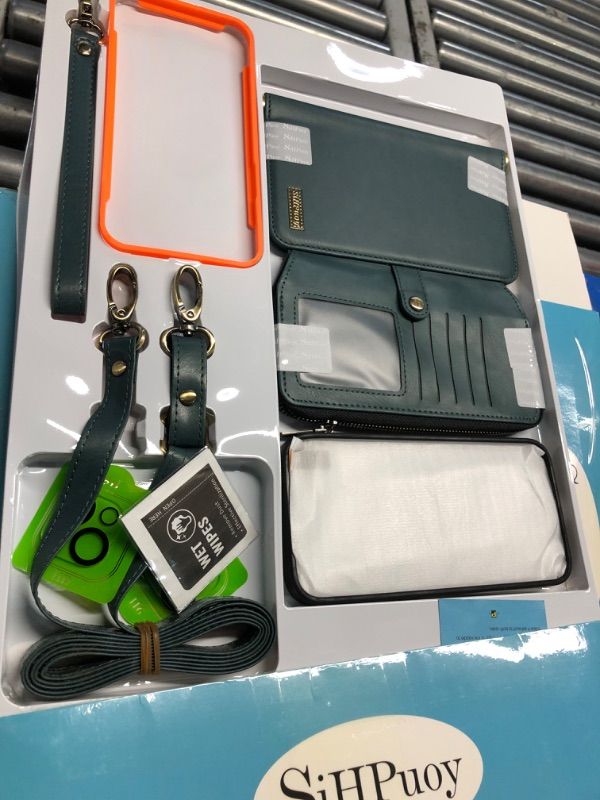 Photo 2 of ***2PACK** Leather for Apple iPhone 15 Plus Wallet Case with Card Holder Kickstand, Phone Accessories for Woman Men Women, 2 Pack Screen Protector 2 Pack Camera Lens Cover, Green PU Leather-iPhone 15 Plus-6.7 Inch Green