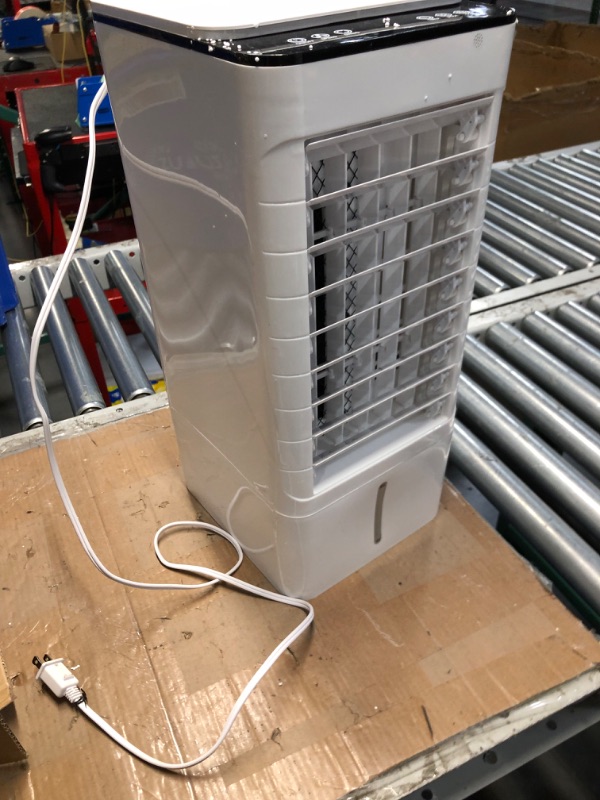 Photo 5 of ***USED - LID RIPPED OFF - REMOTE AND ICE PACKS MISSING - UNABLE TO TEST - SEE PICTURES***
Evaporative Air Cooler,3-IN-1 Windowless Portable Air Conditioner,Oscillation Swamp Cooler and Humidification-Includes Ice Packs-12 Hour Timer&Remote,Ideal for Home