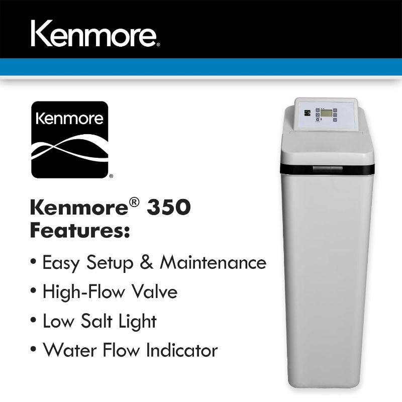 Photo 1 of **MISSING PARTS READ NOTES**
Kenmore 350 Water Softener With High Flow Valve | Reduce Hardness Minerals & Clear Water Iron In Your Home | Whole House | Easy To Install | Grey