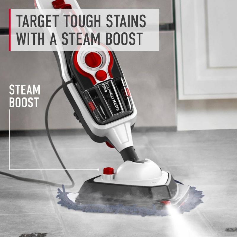 Photo 4 of (READ FULL POST) Hoover Steam Complete Pet Steam Mop, with Multi-Purpose Cleaning Tools, for Tile and Hard Floor, Removable Handheld Steamer, Steam Cleaner, WH21000, White