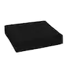 Photo 1 of 24 in. x 24 in. Outdoor Lounge Chair Cushion in Black Leala
