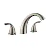 Photo 1 of ***USED - LIKELY MISSING PARTS - UNABLE TO VERIFY FUNCTIONALITY***
Glacier Bay 461-3004 Builders 2-Handle Deck-Mount Roman Tub Faucet in Brushed Nickel