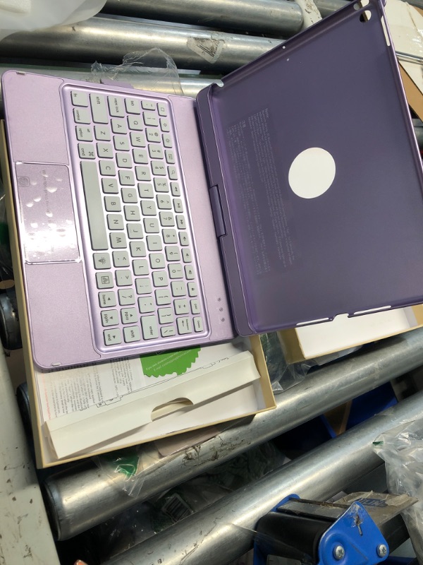 Photo 1 of (minor damage)(no returns)
Purple wireless keyboard