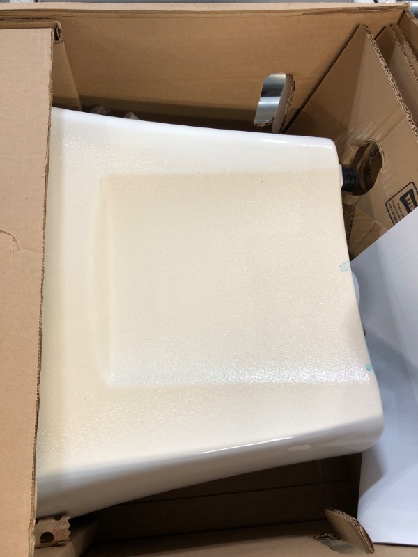 Photo 4 of ***USED - SCRATCHED - LIKELY MISSING PARTS - UNABLE TO VERIFY FUNCTIONALITY - SEE PICTURES***
American Standard Edgemere 1.1 / 1.6 GPF Dual Flush Toilet Tank Only
