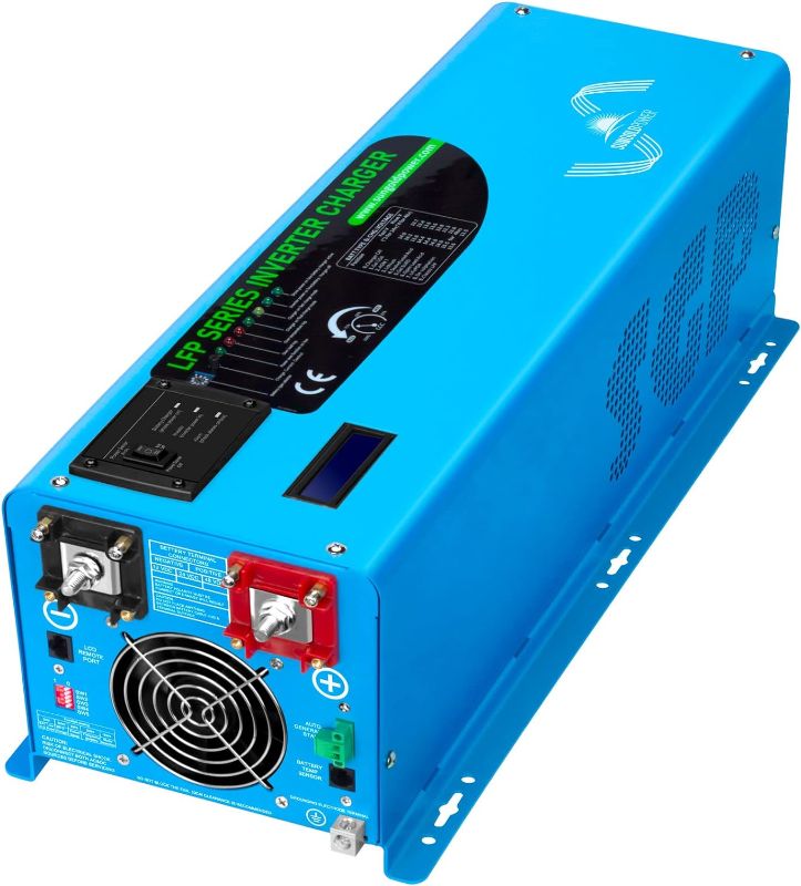 Photo 3 of (minor damage)(no returns)
4000W 24Vdc Pure Sine Wave Inverter Low Frequency 240Vac Input 120Vac/240Vac Output Split Phase with Battery Charger Off-Grid 12000W Peak,(Upgrade)