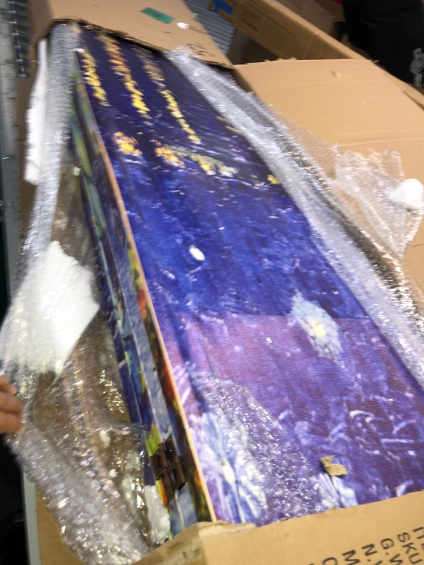 Photo 2 of (minor damage)(no returns)
***STOCK PHOTO REFERENCE ONLY***
Oriental Furniture 6 ft. Tall Double Sided Works of Van Gogh Canvas Room Divider - Irises/Starry Night Over Rhone