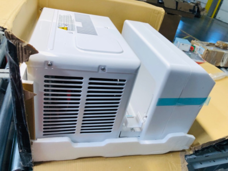 Photo 4 of ***USED - DAMAGED - UNTESTED - SEE COMMENTS***
Midea 10,000 BTU U-Shaped Smart Inverter Window Air Conditioner–Cools up to 450 Sq. Ft., Ultra Quiet with Open Window Flexibility, Works with Alexa/Google Assistant, 35% Energy Savings, Remote Control 10000 B