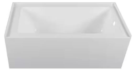 Photo 1 of ***TRUCK/TRAILER PICKUP ONLY - USED - SCRATCHED AND SCUFFED - SEE PICTURES***
FINE FIXTURES 66 in. x 32 in. Acrylic Right Drain Rectangular Apron Front Non-Whirlpool Bathtub in White