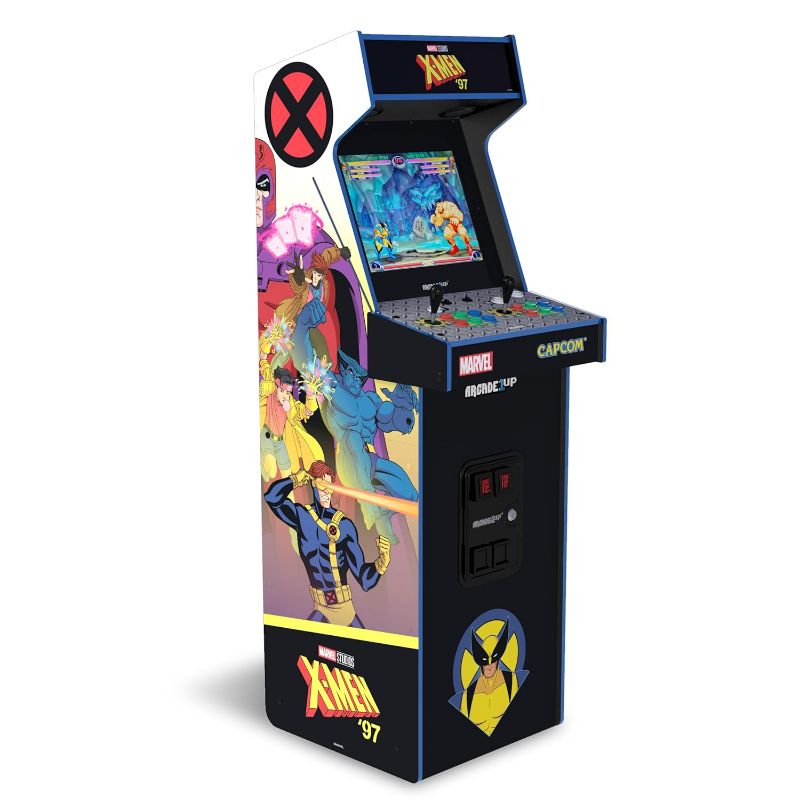 Photo 1 of ***USED - MAJOR DAMAGE - UNTESTED - MISSING PARTS - SEE COMMENTS***
Arcade1Up Marvel Vs. Capcom 2 X-Men ‘97 Edition Deluxe Arcade Machine, Built for Your Home, Over 5-Foot-Tall Cabinet with Over 8 Classic Games