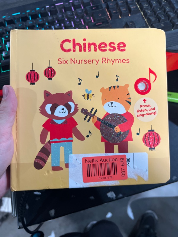 Photo 1 of (READ FULL POST) Cali's Books Chinese Nursery Rhymes Book - Sound Books for Toddlers 1-3. Chinese Baby Book - Music Toys for Bilingual Children with Lyrics & Translation