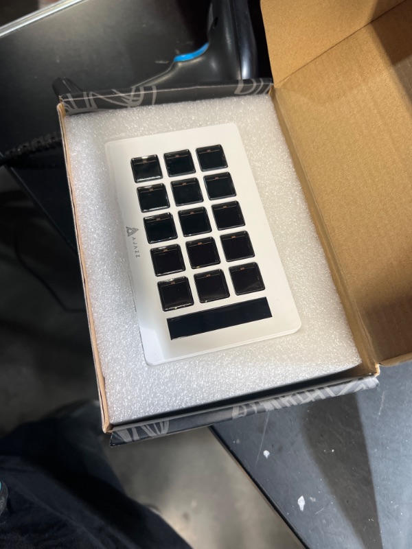 Photo 1 of AKP153 Studio Deck, Stream Controller, 15 Macro Keys, Trigger Actions in Apps and Software Like OBS, YouTube, Twitch, Custom Console for Photo and Video Editing, Live Streaming, PC/Mac (White)