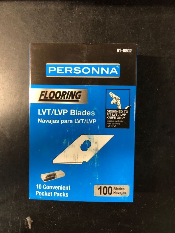 Photo 2 of 

















































Personna LVT Flooring Replacement Blades - 100-Pack - High Carbon Steel for Maximum Sharpness and Durability - 61-0802

