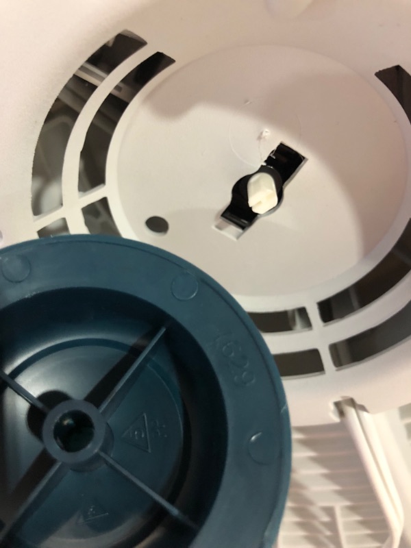 Photo 5 of ***USED - MAJOR DAMAGE - SEE COMMENTS***
Lasko Wind Machine Air Circulator Floor Fan, 3 Speeds, Pivoting Head for Large Spaces, 20", 3300, White White Fan