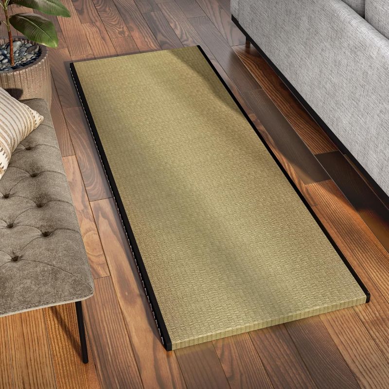 Photo 1 of ***STOCK PHOTO REFERENCE ONLY*** Oriental Furniture Queen Tatami Mat, Black, US Queen (30 in x 80 in)