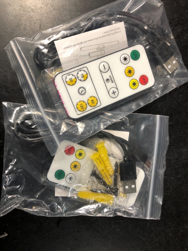 Photo 1 of **NONREFUNDABLE**FOR PARTS OR REPAIR**SEE NOTES**
23" Wireless Picture Lights, Rechargeable Battery Art Display Light with Remote Control, Dimmable/Timer Off Dartboard Light, 3 Lighting Modes Full Metal Painting Display Lights(Black-2Pack)