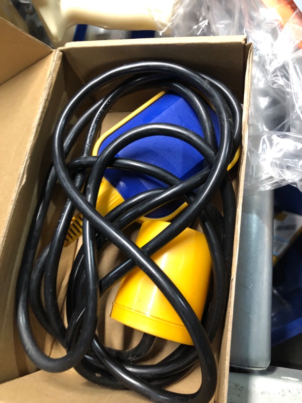 Photo 2 of (With Counterweight) Sump Pump Universal Tethered Float Switch AC 15A 110~250V Piggyback Style Plug with 10 Feet Cord, Used in Sewage Pump, Water Tank, Septic Tank Pump, etc. Float Switch + Counterweight