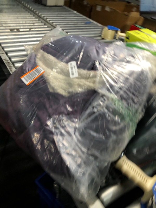 Photo 1 of **APPEARS LIGHTLY USED**
Electric Blanket Purple Heated Throw - 50"×60" Super Soft Flannel Sherpa Heated Blanket with 6 Heating Levels, 1-9hrs  Purple 50"×60"