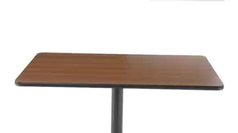 Photo 1 of ***USED - DAMAGED - NO PACKAGING - SEE PICTURES***
24" x 60" Reversible Tabletop with Black Edge, Natural Wood Color, No Legs, Tabletop Only