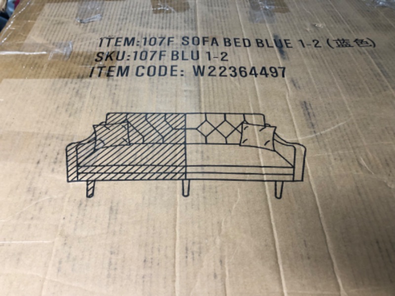 Photo 10 of ***PARTIAL SET - BOX 1 OF 2 ONLY - CANNOT BE FULLY ASSEMBLED - SEE PICTURES***
Convertible Sofa Bed Adjustable Couch Sleeper Modern Velvet Home Recliner Reversible Loveseat Folding Daybed Guest Bed,Gray