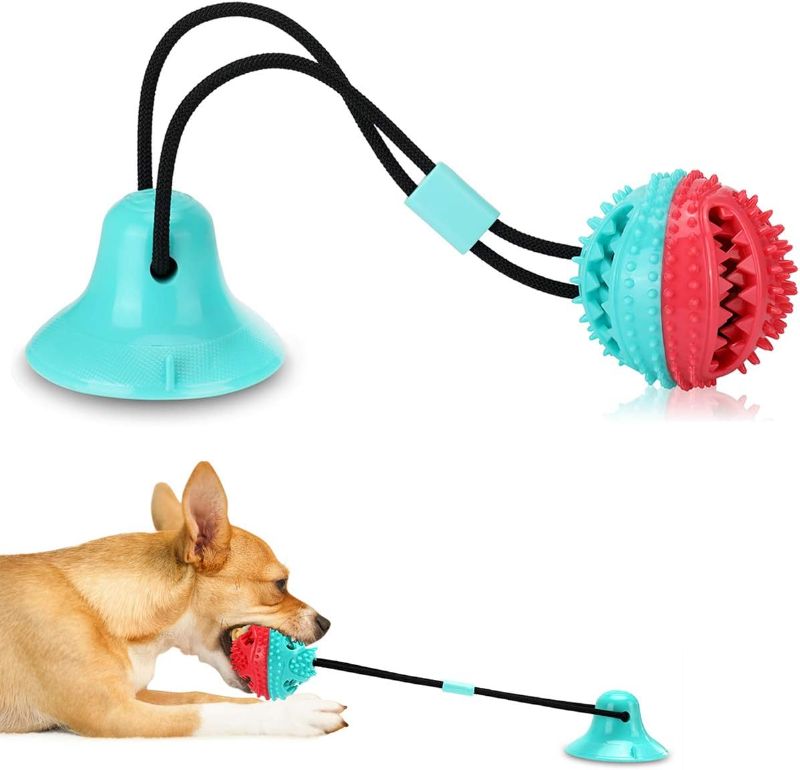 Photo 1 of ***STOCK PHOTO REFERENCE ONLY*** Interactive Dog Toys Tug of War, Mentally Stimulating Toys for Dogs, Puppy Teething Toys for Boredom to Keep Them Busy, Dog Puzzle Treat Food Dispensing Ball Toy for Small Medium Dogs