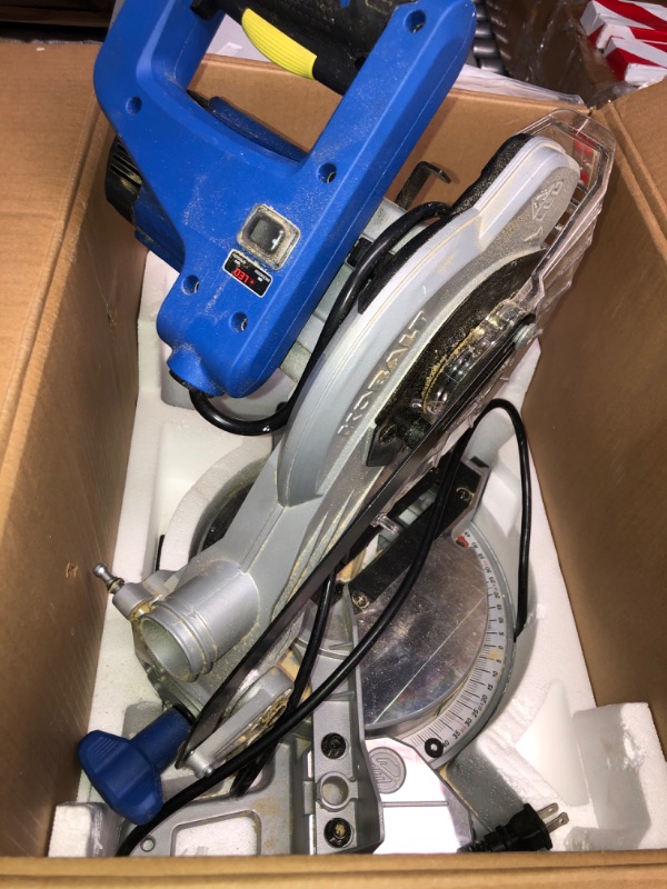 Photo 5 of ***HEAVILY USED AND DIRTY - LIKELY MISSING PARTS - UNABLE TO TEST - SEE PICTURES***
Kobalt 7-1/4-in 10-Amp Single Bevel Compound Corded Miter Saw