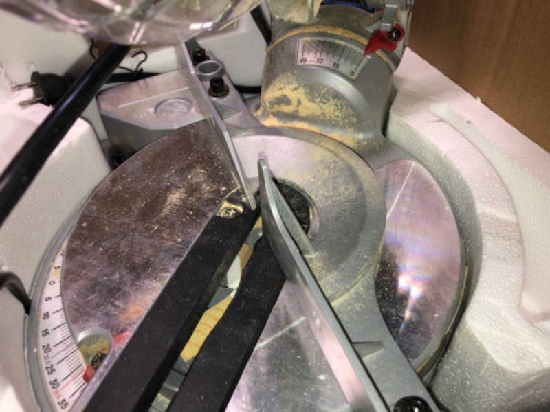 Photo 3 of ***HEAVILY USED AND DIRTY - LIKELY MISSING PARTS - UNABLE TO TEST - SEE PICTURES***
Kobalt 7-1/4-in 10-Amp Single Bevel Compound Corded Miter Saw