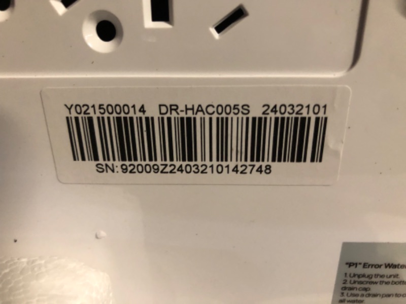 Photo 10 of ***USED - DAMAGED - MISSING PARTS - SEE COMMENTS***
Dreo Portable Air Conditioners, 12,000 BTU AC Unit for Bedroom with Drainage-free Cooling, 46dB Quiet, APP/Voice/Remote, 24h Timer with Fan & Dehumidifier, Smart Air Conditioner for Room Indoors 12,000 B