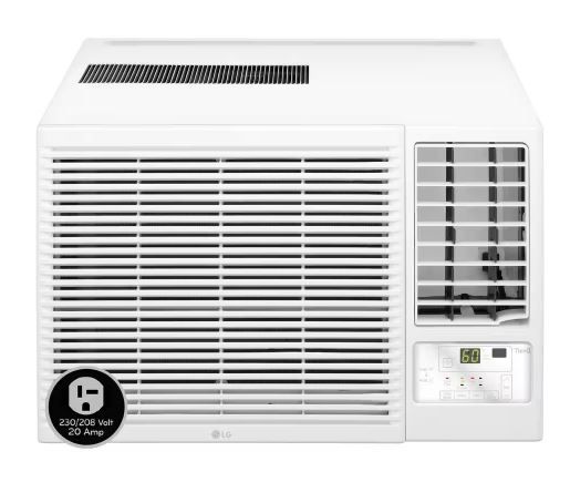 Photo 1 of ***USED - DIRTY - NO PACKAGING - LIKELY MISSING PARTS - UNABLE TO TEST - NON-STANDARD OUTLET - SEE PICTURES***
LG 23,000 BTU 230V Window Air Conditioner Cools 1400 Sq. Ft. with Heater and Remote in White