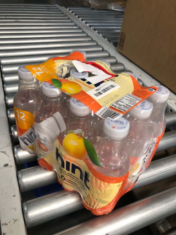 Photo 1 of **NON REFUNDABLE FOOD ITEM**(BB: 
Hint Water Clementine, Pure Water Infused with Clementine, Zero Sugar, Zero Calories, Zero Sweeteners, Zero Preservatives, Zero Artificial Flavors, 16 Fl Oz (Pack of 12) Clementine 16 Fl Oz (Pack of 12)