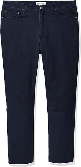 Photo 1 of Amazon Essentials Men's Straight-Fit 5-Pocket Stretch Twill Pant (36W, 29L)
