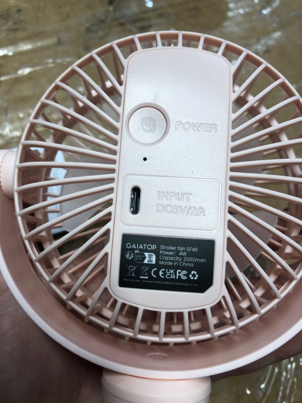 Photo 3 of ***USED - LIKELY MISSING PARTS - UNABLE TO VERIFY FUNCTIONALITY***
Gaiatop Mini Portable Stroller Fan, Battery Operated Small Clip on Fan, Detachable 3 Speed Rechargeable 360° Rotate Flexible Tripod Handheld Desk Cooling Fan for Car Seat Crib Treadmill Tr