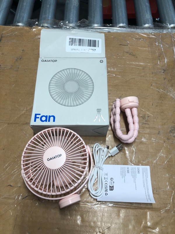 Photo 2 of ***USED - LIKELY MISSING PARTS - UNABLE TO VERIFY FUNCTIONALITY***
Gaiatop Mini Portable Stroller Fan, Battery Operated Small Clip on Fan, Detachable 3 Speed Rechargeable 360° Rotate Flexible Tripod Handheld Desk Cooling Fan for Car Seat Crib Treadmill Tr