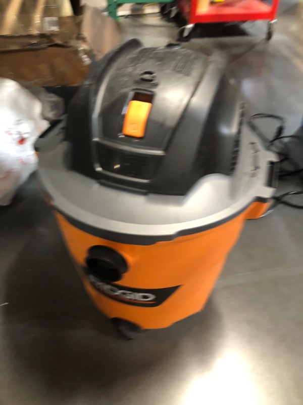 Photo 3 of *(READ NOTES)*
RIDGID 12 Gallon 5.0 Peak HP NXT Shop Vac Wet Dry Vacuum with General Debris Filter, Locking Hose and Accessory Attachments